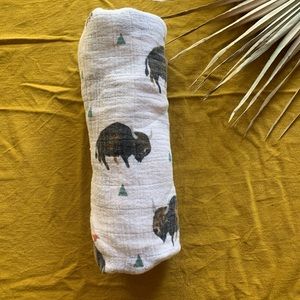 Little Unicorn Swaddle Buffalo print